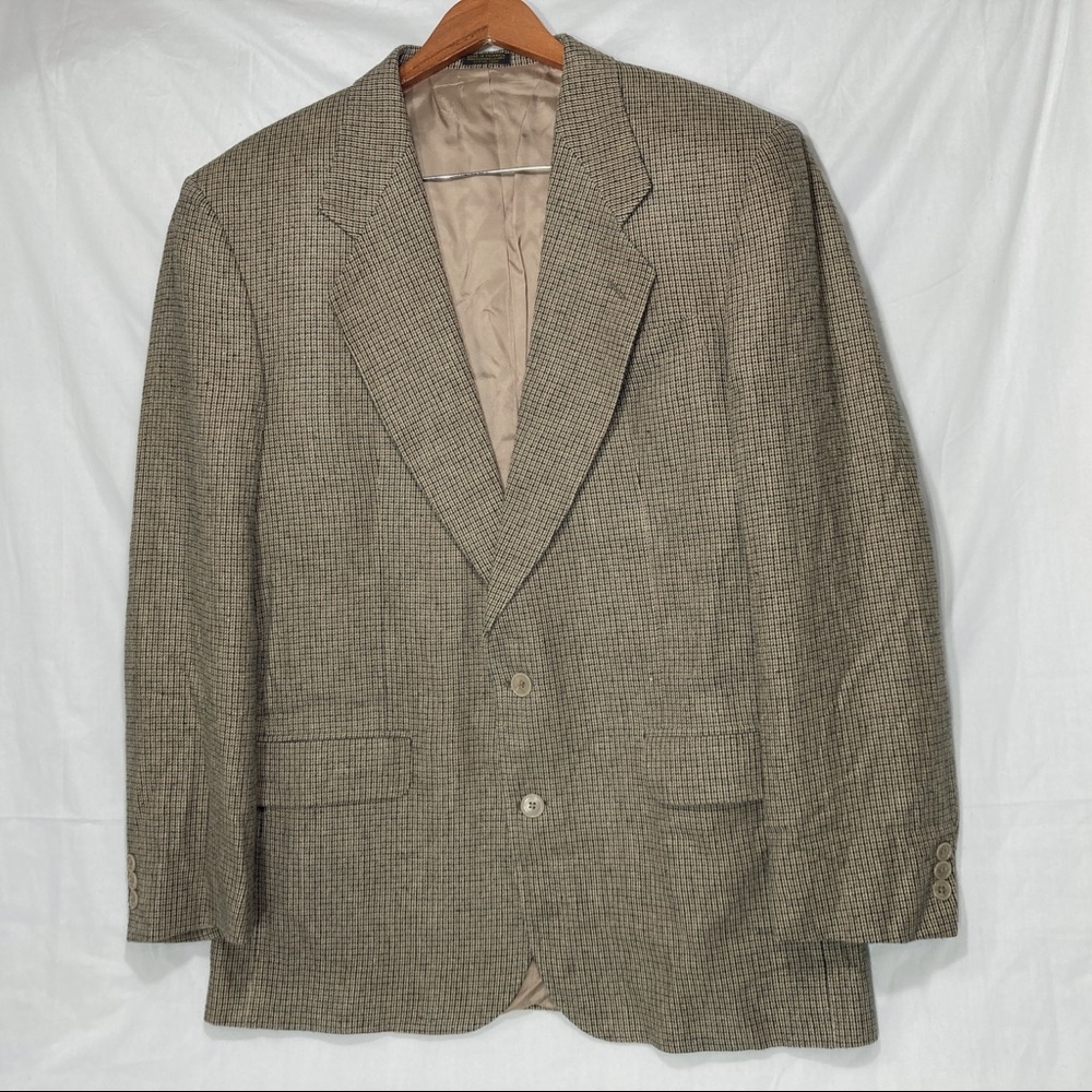 Oscar De La Renta Houndstooth Blazer Sport Jacket
